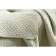 thumbnail image 4 of MarCielo Cotton Quilt Quilted Throw Decorative Throw Blanket 50 By 60 Inches Light Sky Blue, 4 of 5