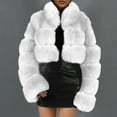 thumbnail image 5 of Azrian Winter Coats for Women,Warm Fluffy Faux Fur Jackets,Plus Size Womens Ladies Solid Warm Faux Coat Jacket Winter Turn Down Collar Outerwear Fuzzy Jacket Coat Jackets for Women, 5 of 5