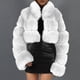 thumbnail image 5 of Pntutb Mujeres Damas Cálido Faux Furry Coat Chaqueta Invierno Sólido Cuello en V Prendas de abrigo Flash Picks Pntutb Pntutb-6927, 5 of 5