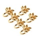 thumbnail image 1 of Exquisito porta servilletas Anillos para servilletas Forma de hoja Hebillas para servilletas Porta servilletas oro, 1 of 9