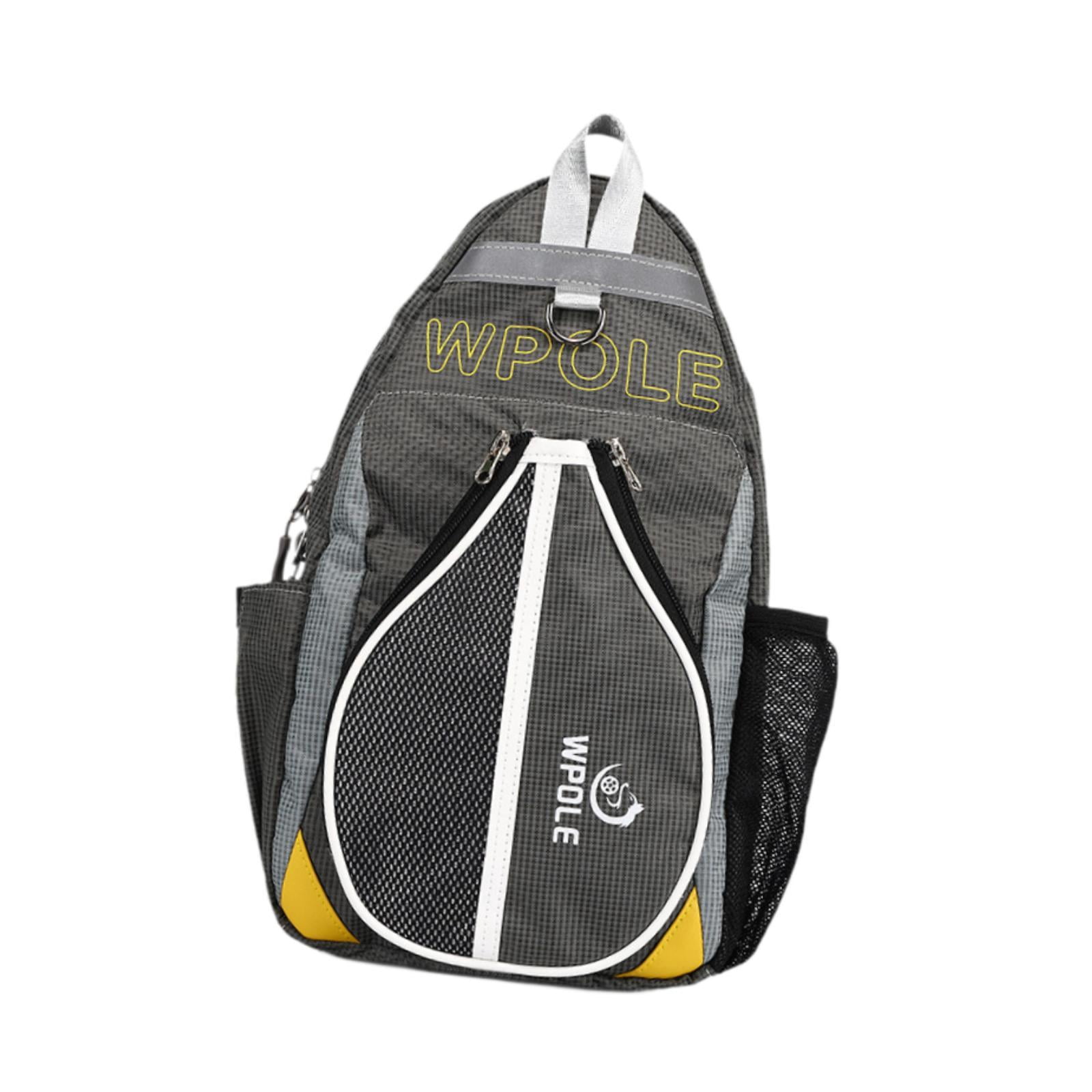 Baoblaze Table Tennis Bag Carrier Leisure Chest Bag for Tennis Racket Beginner Travel Grey
