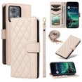 thumbnail image 1 of Motorola Edge 40 NEO Phone Case , Wallet Flip Cover Adjustable Crossbody Lanyard Magnetic Card Slots, 1 of 5
