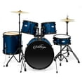thumbnail image 3 of Ashthorpe 5-Piece Complete Full Size Adult Drum Set with Remo Batter Drumheads - Blue, 3 of 8
