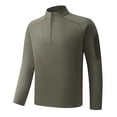thumbnail image 7 of hotojiny Long Sleeve Shirts for Men Athletic Workout Quarter Zip Pullover Big and Tall Stretchy Sun Protection Outdoor T-Shirts, 7 of 7