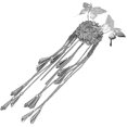thumbnail image 4 of unbranded Pasador De Con Borla Y Clásico Chino En Metal Plateado Para Eventos Y Diario, 4 of 8