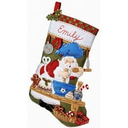 Santa Chef Stocking Felt Applique Kit