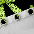thumbnail image 4 of Castle Fairy Child Teens Adults Cheetah Print Bow Knot Blackout Curtains Set of 2 (52x84 Each),Old Fashion Leopard Print Window Curtains,Black Green Curtains and Drapes,Ultra Soft Home Decor, 4 of 6