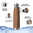 thumbnail image 4 of 29oz Insulated Water Bottle with Tea Infuser, Stainless Steel Travel Mug, Wood Print, 4 of 6