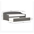Zoey Tufted Upholstered Twin Daybed With Trundle by Hillsdale Living