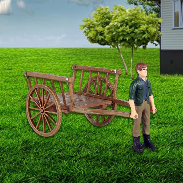 Simulation Horse Animals Farm Traditional Series Decoration Multicolor Figurines Desktop Boy and Girl Toddlers Kids , coche coche Yotijar Juego de simulación