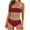 Wine, variant on Dasayo Strapless Womens Swimsuit Retro Two Piece Underwear Push up High Cut Graphic Swim Suit Bathing Suit for Women L