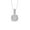 10K White Gold, variant on Fine Jewelry Sterling Silver Diamond Cluster Pendant with Silver Cable Chain Necklace (1/3 cttw, I2-I3 Clarity, I-J Color) 18inch | Metal Weight :2.226 gram
