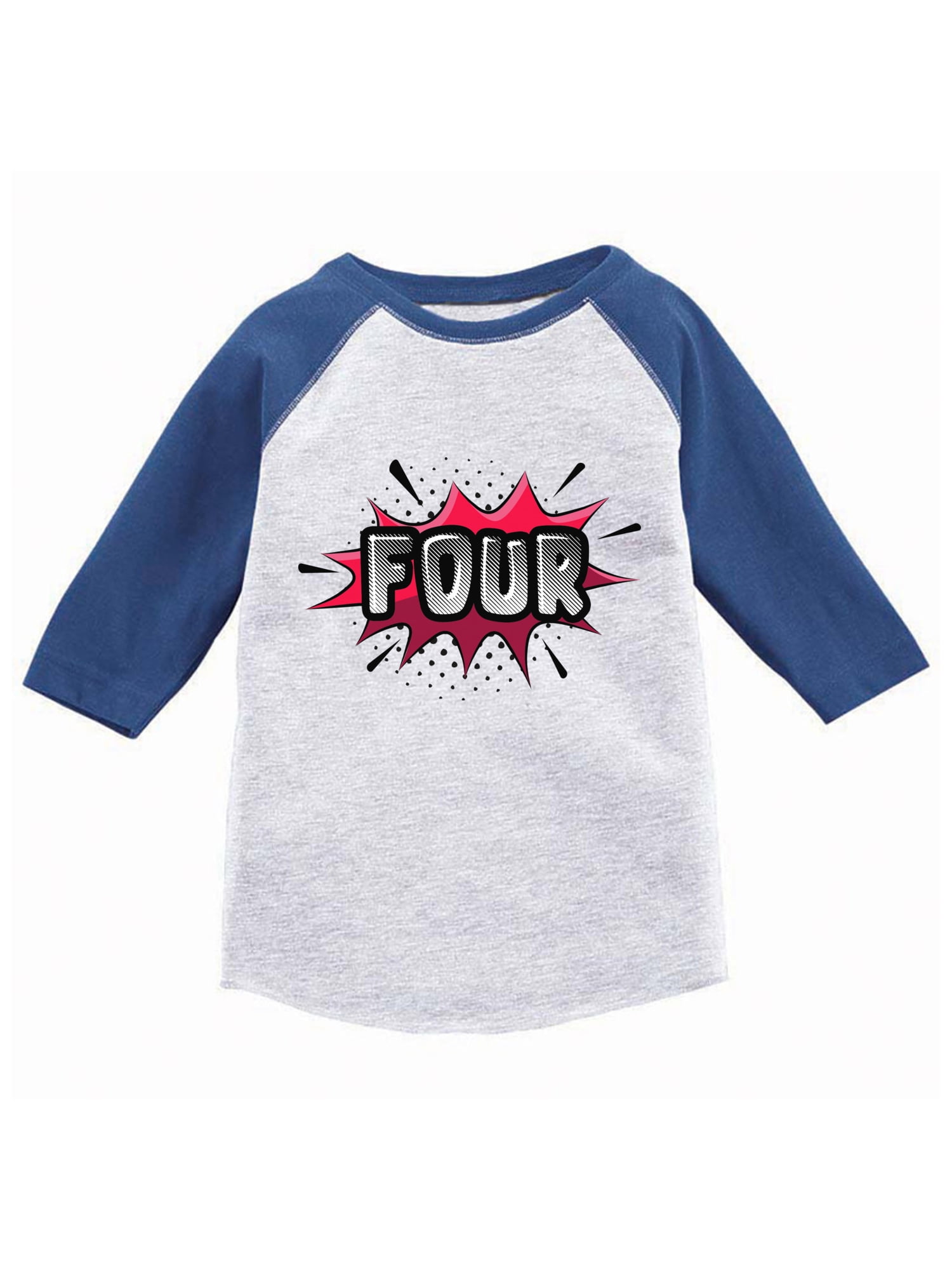 superhero 4th birthday shirt