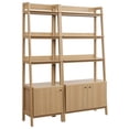 thumbnail image 2 of Modway Bixby Particleboard and MDF Bookshelves in Oak (Set of 2), 2 of 5