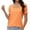 Coral color, variant on Womens Summer Tops Casual Square Neck Short Sleeve T Shirts