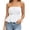White, variant on Womens Tee Casual Elegant Bodice off Shoulder Belted Waist Tees for Girls,Black,S