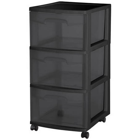Sterilite 3-Drawer Medium Cart, Set of 2