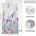 Hidove Butterfly Flowers Hand Towels, Soft & Absorbent Bathroom Guest