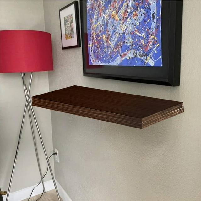 Cqxid Rack Under $15 Floating Storage Shelf Wall Mounted Suspended Partition Wooden Bathroom Storage Shelf Living Room Wall Storage Shelf Wall Mounted