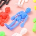 thumbnail image 5 of Glow in The Dark Toys Skeleton, Stretchy Squeeze Relaxation, Silicone Sensory Party Favors, Halloween Event Giveaways, 3 Pc, 5 of 8
