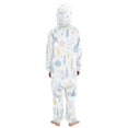 thumbnail image 3 of Vzayyk 4T-14Y Size Aviliable Cozy One-Piece Footless Sleeper Pajama Cute Line Art, 3 of 8