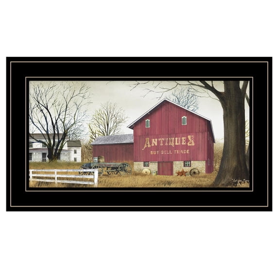 TrendyDecor4U Antique Barn By Billy Jacobs Framed Print BJ189A-704G