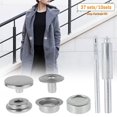 thumbnail image 1 of Fastener Kit Copper Snap Button Press Stud Cap Silver Snaps with Material Hole Punch and Setting Tools for Bag Jeans Clothes Fabric Leather Craft, 1 of 8