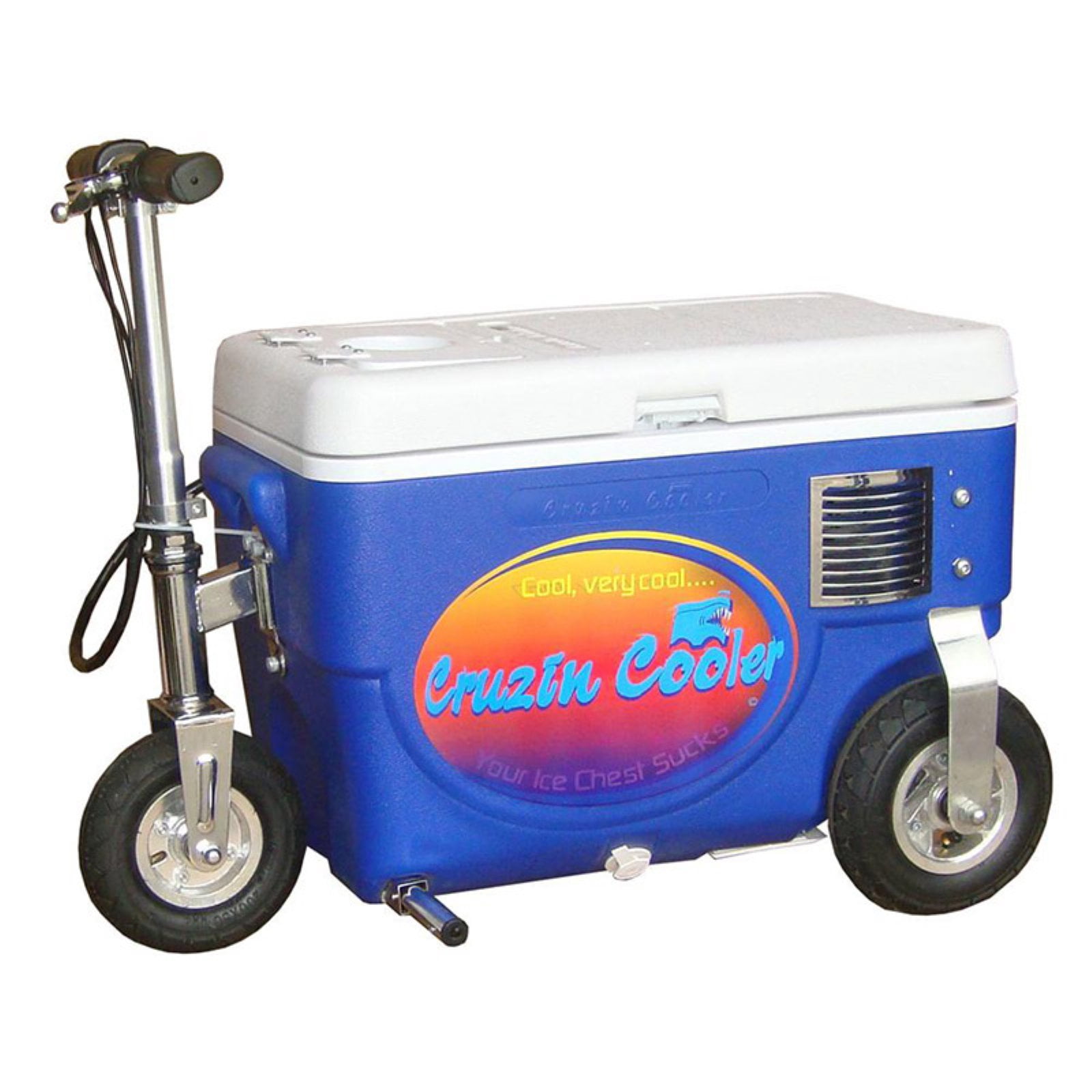 Cruzin Cooler 500w Ice Chest Water Cooler with Scooter, Blue