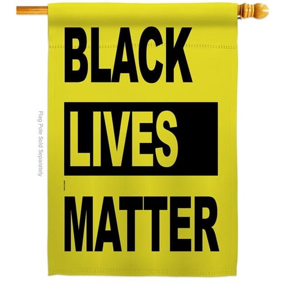 USA Decoration H170049-BO 28 x 40 in. Black Lives Movement History Matter Double-Sided Decorative Vertical House Flags - Decoration Banner Garden Yard Gift