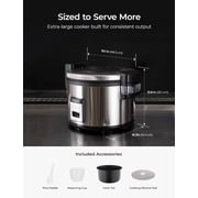 CUCKOO Commercial Rice Cooker & Warmer, Extra Large Rice Cooker 30-Cup Uncooked / 60-Cup Cooked, Professional Industrial Grain Cooker with Large Capacity, Easy One-Touch Operation, Silver (CR-3055)