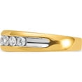 thumbnail image 3 of 14K Yellow & Rhodium Ibgoodman With White Men's Polished 7-Stone 1/2 Carat Aa Quality Diamond Ringsize 7 - Jbsp, 3 of 5