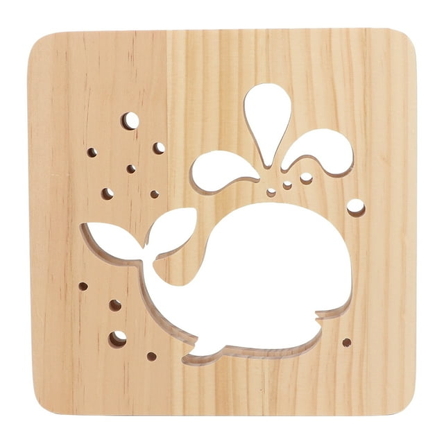 Wooden D Lamp,Wooden 3D Lamp LED Carving Pattern LED Night Light D Wood Light Proven Performance