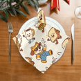 thumbnail image 4 of Iauyy Satin Napkins Set of 4- Dog Cat Sandwich DIY Printing Decoration Cloth Napkin- Easy Care for Home/Party, 4 of 8