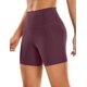 thumbnail image 1 of Shorts CRZ YOGA Sensación Desnuda 5" Cintura Alta Russet Oscuro, 1 of 6