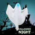 thumbnail image 2 of Decoración de escena de terror con fantasma colgante Fiudx color blanco brillante para fiesta de Halloween, 2 of 4