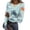 Light Blue(Floral Print), variant on Women's Tops, Tees & Blouses Long Sleeve Ribbed Slim Fit Hawaiian Shirts for Women Casual Maple Leaf Print Tops for Women Trendy Tight Stretch Holiday Summer Tee Tops Light Brown S