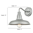 thumbnail image 4 of 2951-PBZ Millennium Lighting 1 Light Outdoor Wall Sconce-10 Inch Tall and 11 Inch Wide-Powder Coated Bronze Finish, 4 of 4