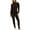 Coffee, variant on Cadancy Women's Thermal Underwear Knitted Long Sleeve Mock Neck Pullover Tops Stretchy High Waist Tummy Control Leggings 2 Piece Set Winter Warm Base Layer Long Johns for Cold Weather