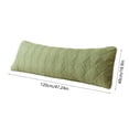 thumbnail image 5 of Extra Long Double Pillowcase for Couples Queen Size Pillow Cover Quilted Fabric for Side Sleepers(Green), 5 of 6