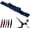 Blue, variant on Fitness Resistance Band for Stretching and Yoga, 35.4in Adjustable Bands 8-Section Elastic Training Bands for Yoga, Pilates, Fitness