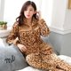 thumbnail image 2 of Conjuntos de pijamas de franela para mujer, ropa de dormir gruesa, cálida, de animales, Otoño e Invierno, 2 of 4