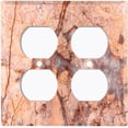 thumbnail image 3 of Metal Light Switch Plate Outlet Cover (Image of Marble Red MAR062), 3 of 13