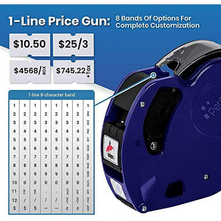 【2024春夏新色】 Perco Lite Easy-to-Use 1 Line Price Gun Kit - Includes 5,000 ケージ