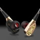 thumbnail image 1 of Auricures Deportivos Macarena Intrauditivos Doble Dinámico HiFi Con Micrófono Negro + dorado, 1 of 8
