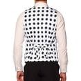 thumbnail image 3 of Lars Amadeus Polka Dots Suit Vests for Men's Slim Fit V Neck Waistcoat Formal Dress Vest, 3 of 4
