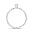 thumbnail image 2 of ANGARA Natural Oval Diamond Solitaire Engagement Ring in 14K White Gold for Women (Size-6x4mm| Color-G| Clarity-VS2) | April Birthstone, Anniversary, Jewelry Gift for Women | Natural Diamond Ring, 2 of 8