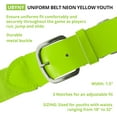 thumbnail image 2 of Champion Sports Boys Youth Uniform Belt, Neon Yellow, Neon Yellow US, 2 of 7