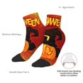 thumbnail image 4 of Goofa Halloween Pumpkin Pattern Non Slip Socks with Grips for Elderly, Crew Socks Yoga Hospital Socks Cushioned Sole Gripper Socks for Men Women, 4 of 5