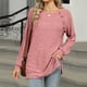 thumbnail image 5 of Blusas tipo túnica Wancir Henley para mujer, de otoño, de manga larga, informales, con cuello redondo y raglán, 5 of 7