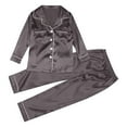 thumbnail image 3 of NMMUED Christmas Family Pajamas Matching Sets Christmas Vacation Pajamas Fall Pajamas Cute Christmas Pjs Satin Pajamas Christmas Pajamas for Family Long Sleeve Pajamas Gray XXL, 3 of 7